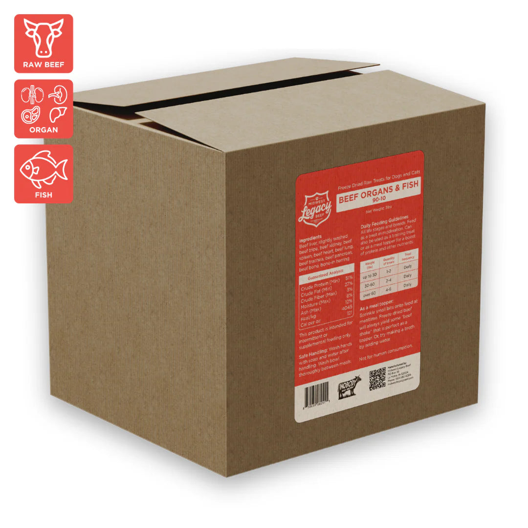 Freeze Dried - Beef Organs & Fish (90.10)