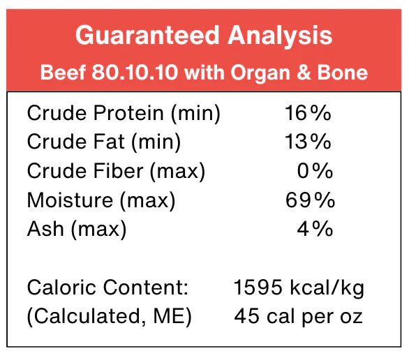 Legacy Beef 80.10.10 with Organ and Bone