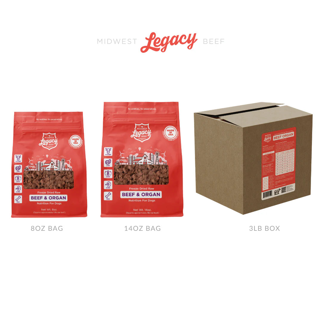 Freeze Dried - Legacy Beef 80.10.10 with ORGAN